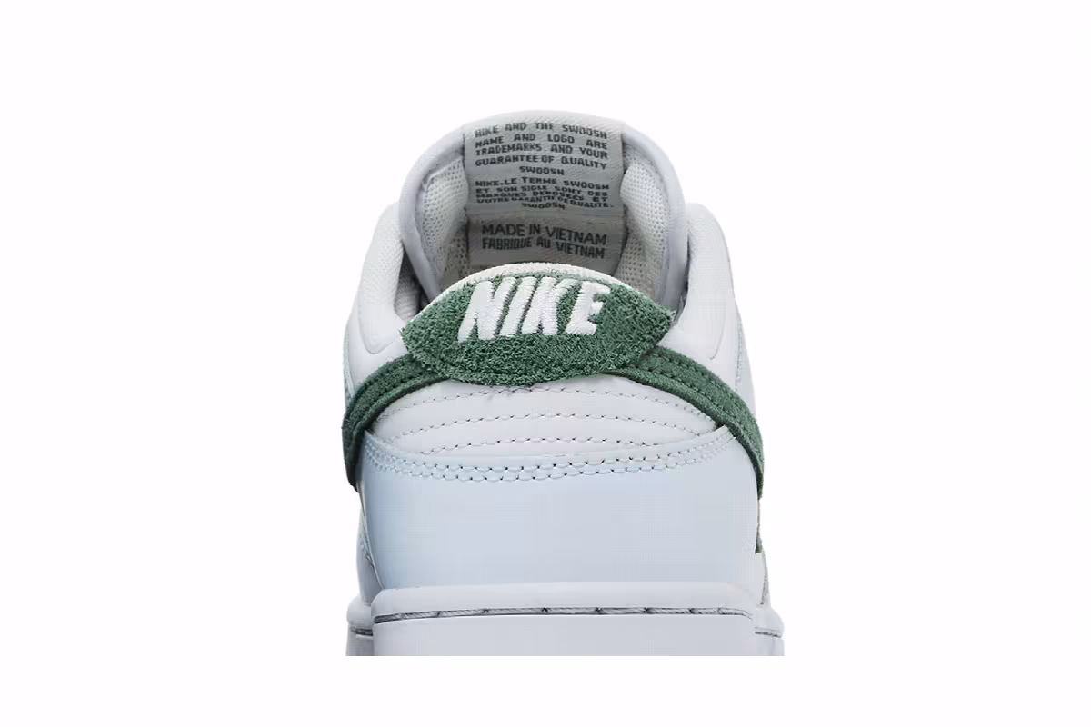 Nike Women's Dunk Low Light Silver Juniper Green, view 8