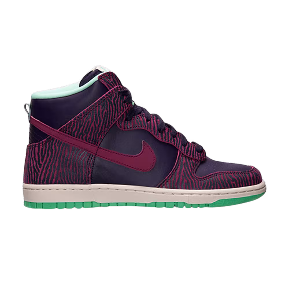 Nike Women's Dunk Hi Skinny Print Purple Dynasty