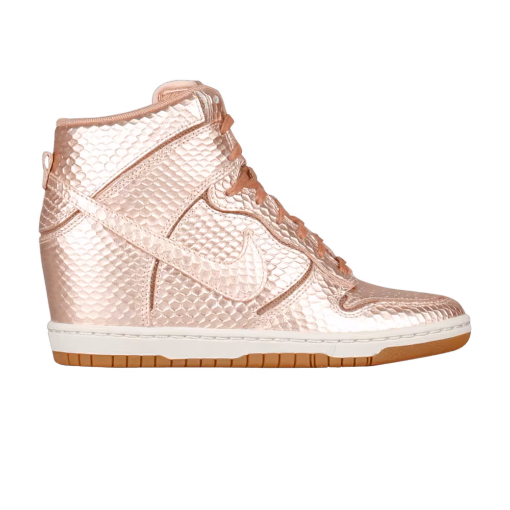 Nike Women's Dunk Sky High Cut Out Premium Metallic Red Bronze