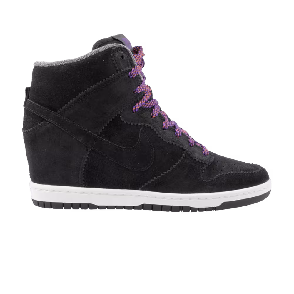 Nike Women's Dunk Sky High Black Court Purple