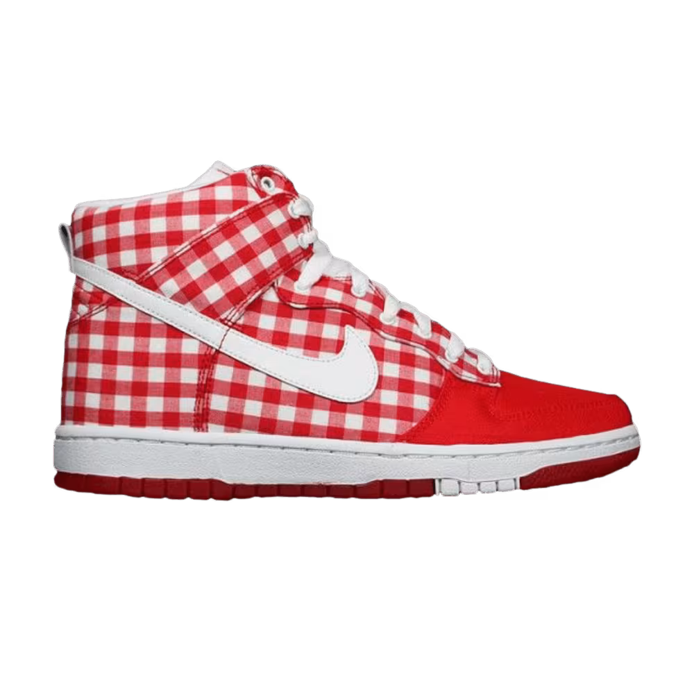 Nike Women's Dunk High Skinny Red Plaid