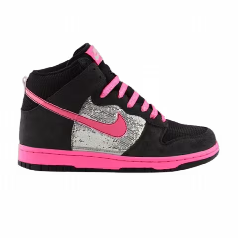 Nike Wmns Dunk High 6.0 Premium 'Black Silver Sequin'