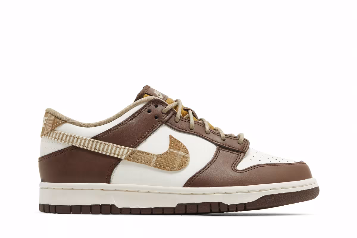 Nike Dunk Low GS Plaid Brown, view 2