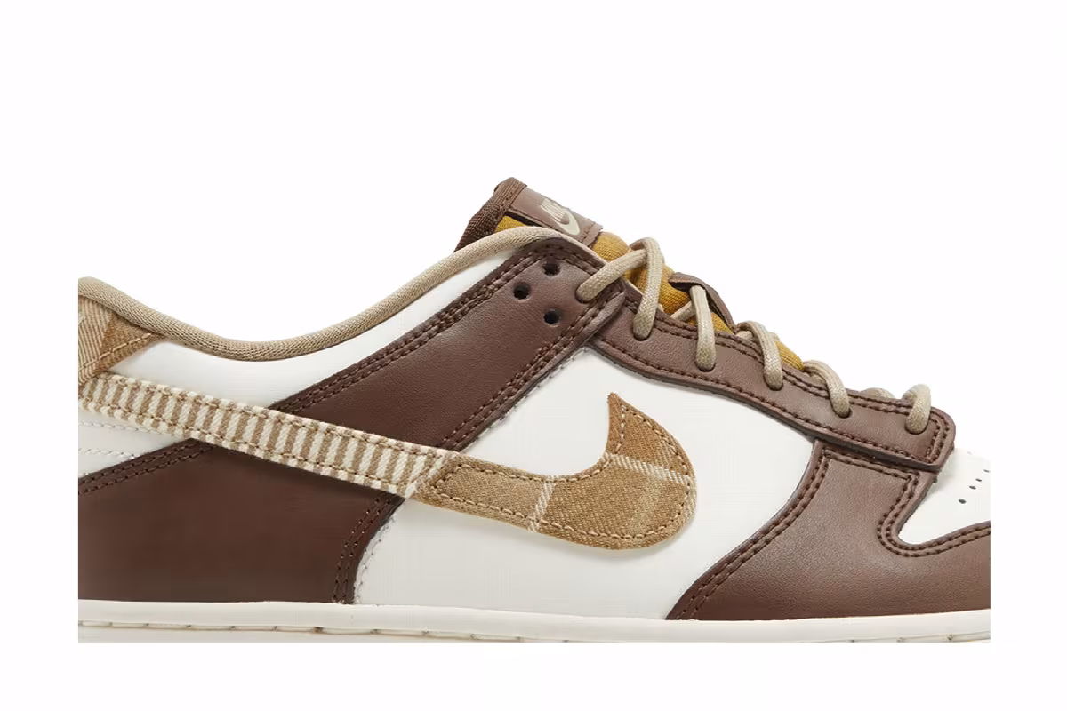 Nike Dunk Low GS Plaid Brown, view 3