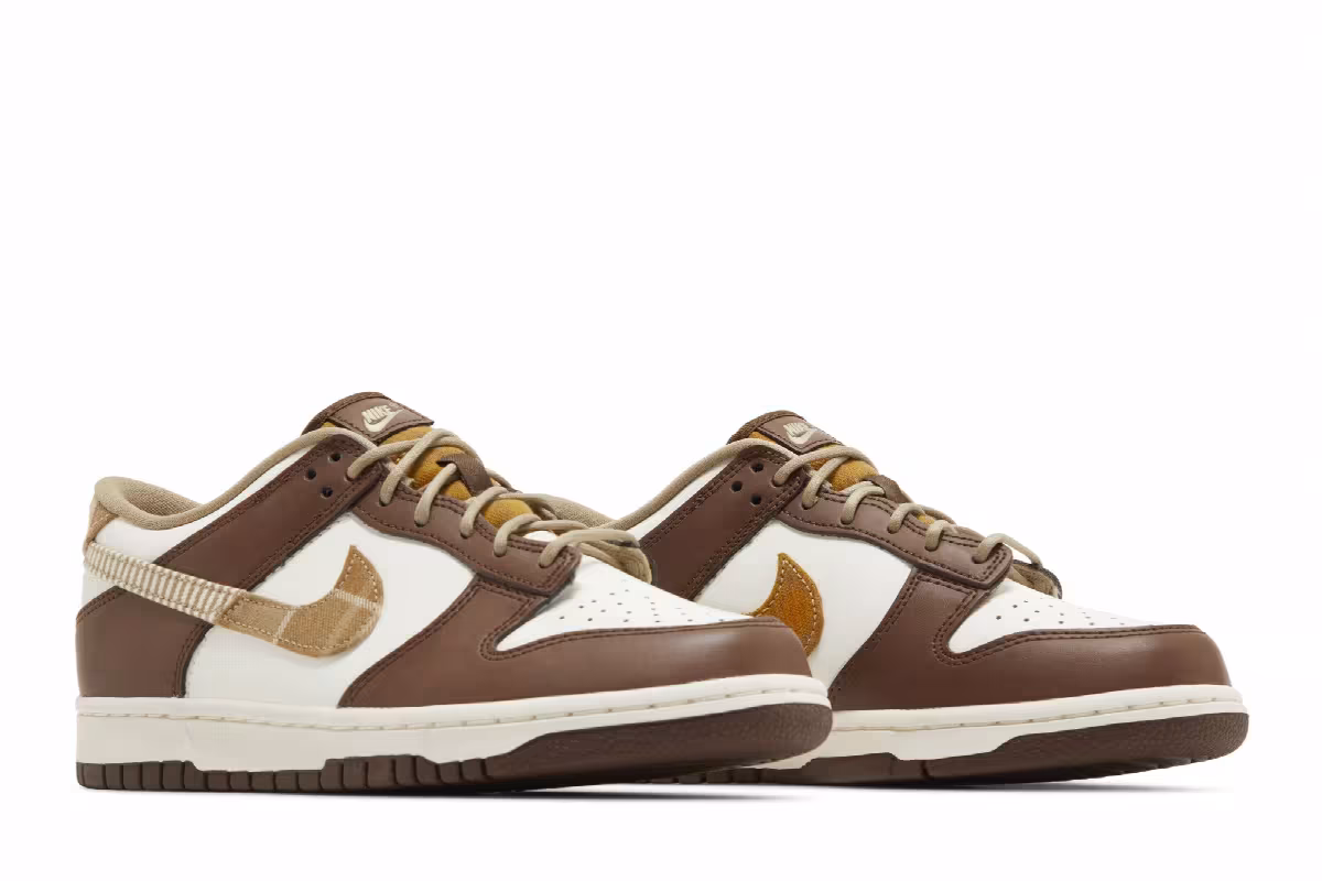 Nike Dunk Low GS Plaid Brown, view 9