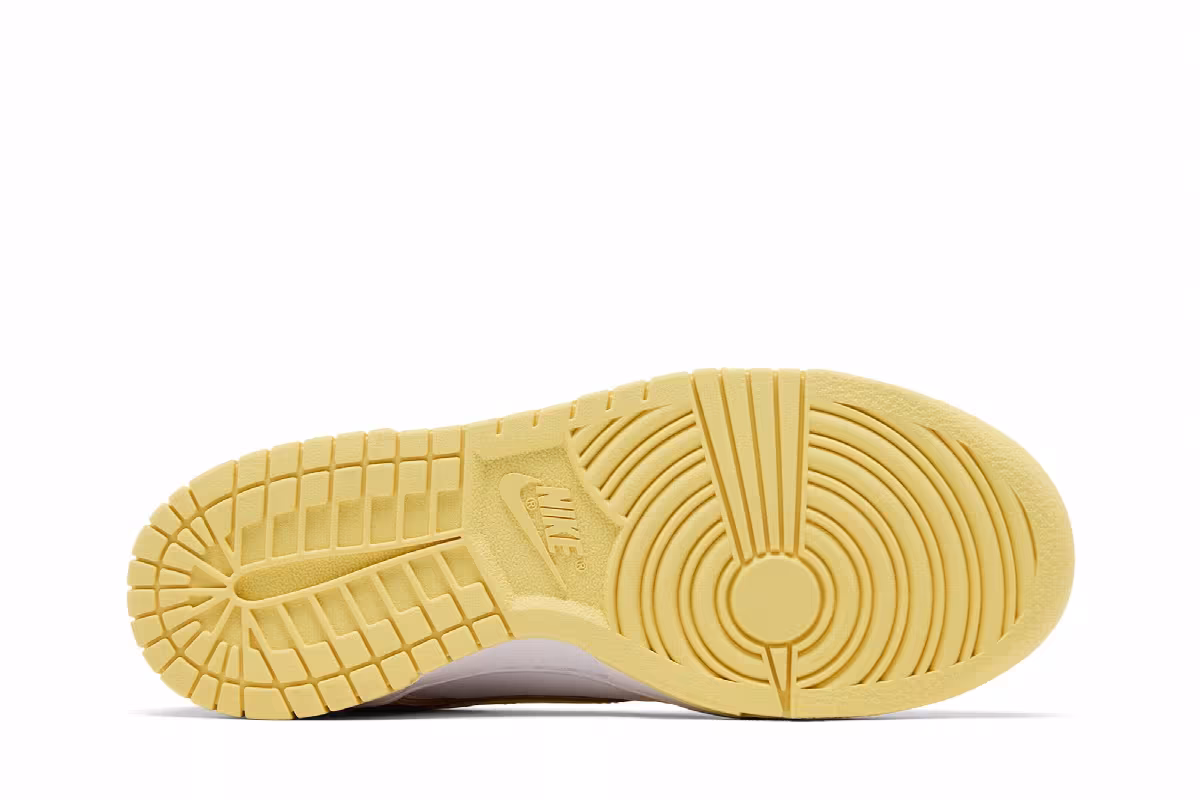 Nike Dunk Low White Soft Yellow, view 5