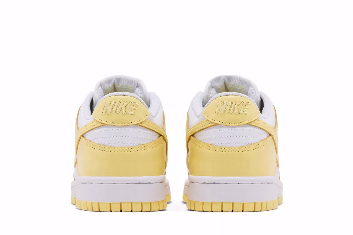 Nike Dunk Low White Soft Yellow, view 7