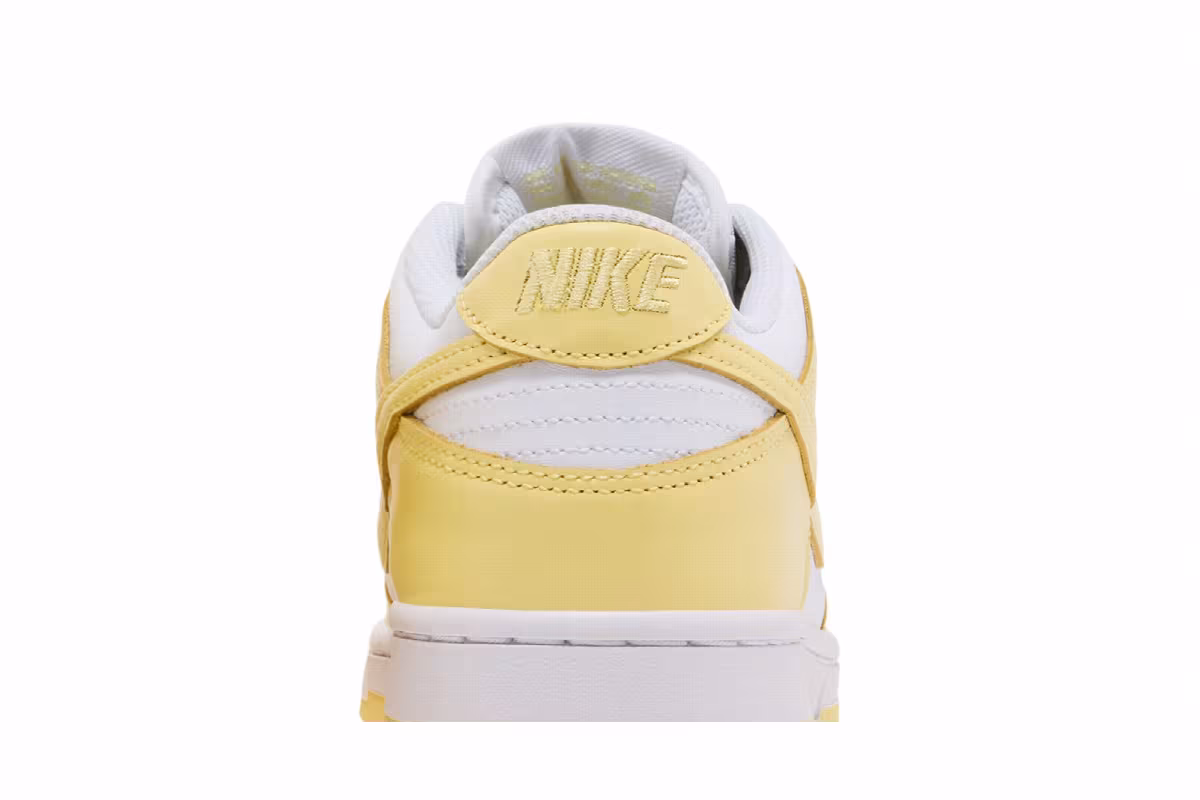 Nike Dunk Low White Soft Yellow, view 8