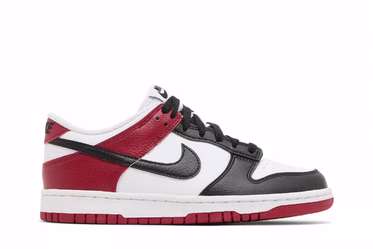 Nike Dunk Low GS Black Toe, view 2