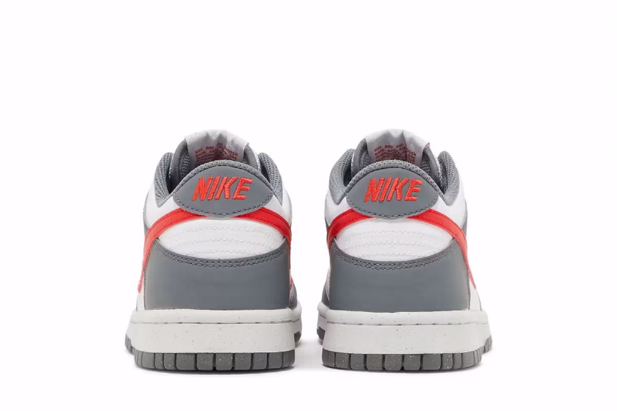 Nike Dunk Low Next Nature GS Smoke Grey Light Crimson, view 7