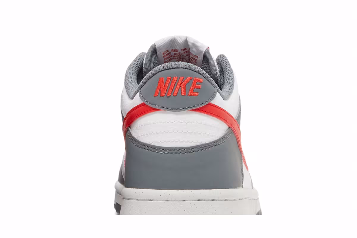 Nike Dunk Low Next Nature GS Smoke Grey Light Crimson, view 8