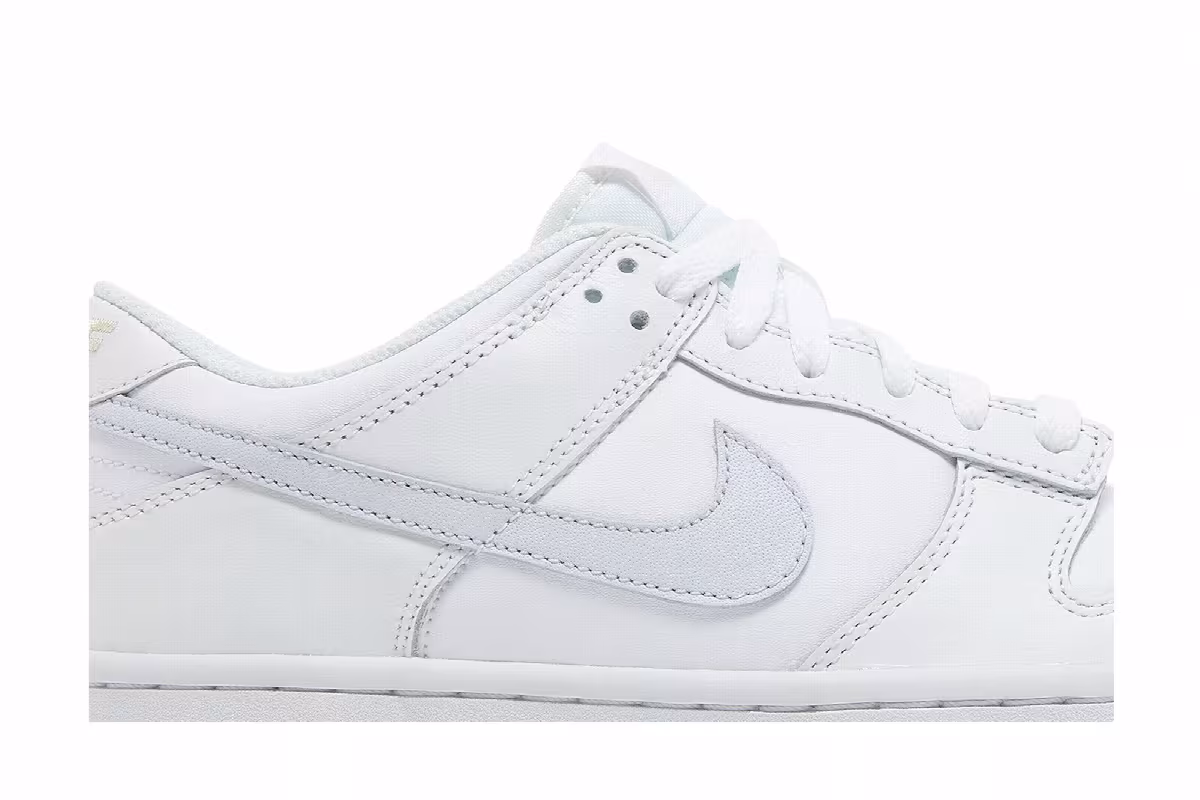 Nike Dunk Low GS White Grey Teal, view 3