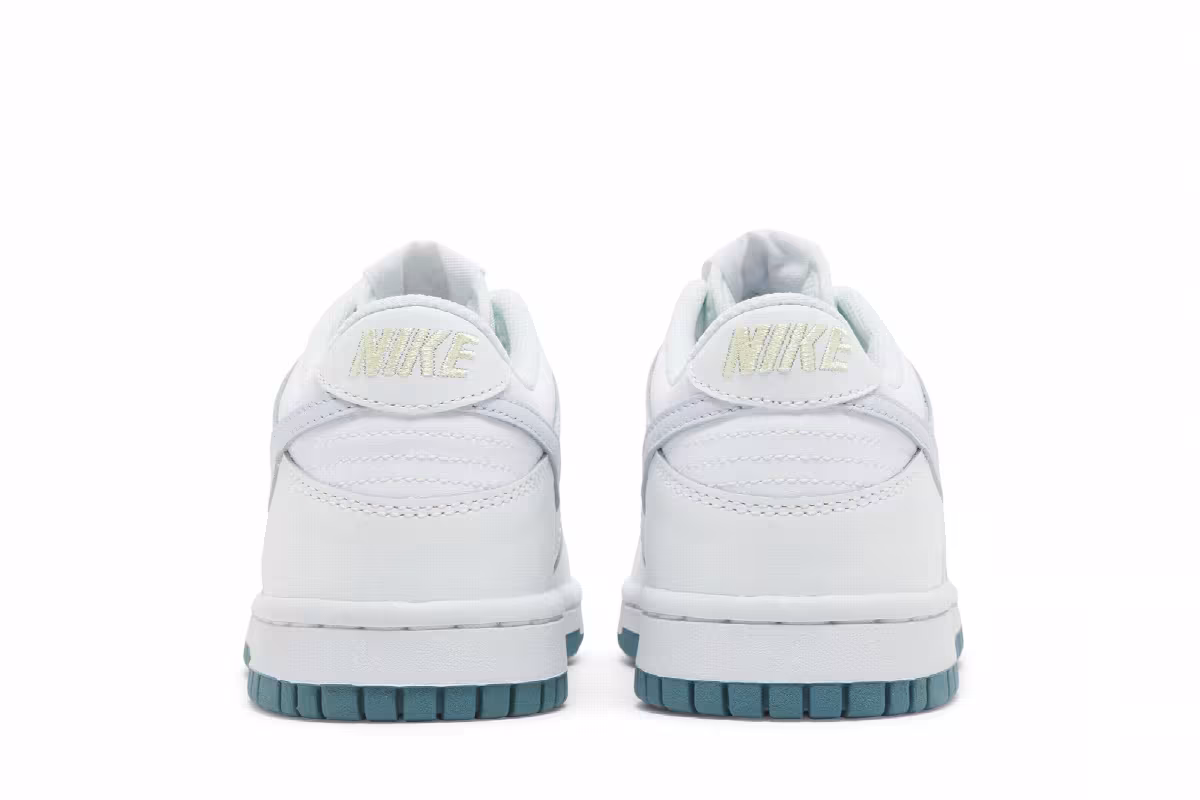 Nike Dunk Low GS White Grey Teal, view 7