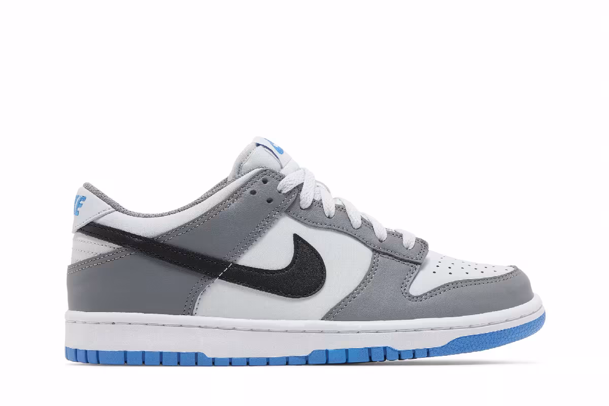 Nike Dunk Low GS Cool Grey Photo Blue, view 2