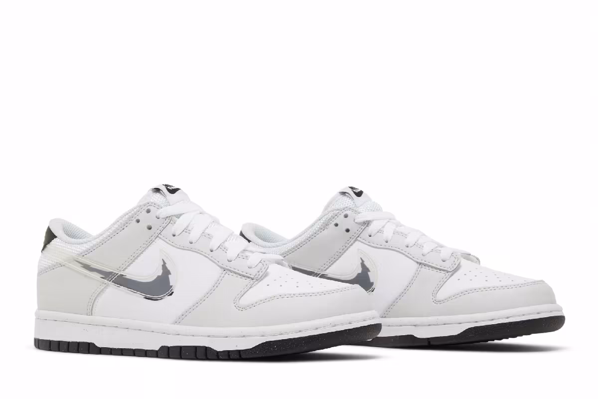 Nike Dunk Low GS Glitch Swoosh, view 9