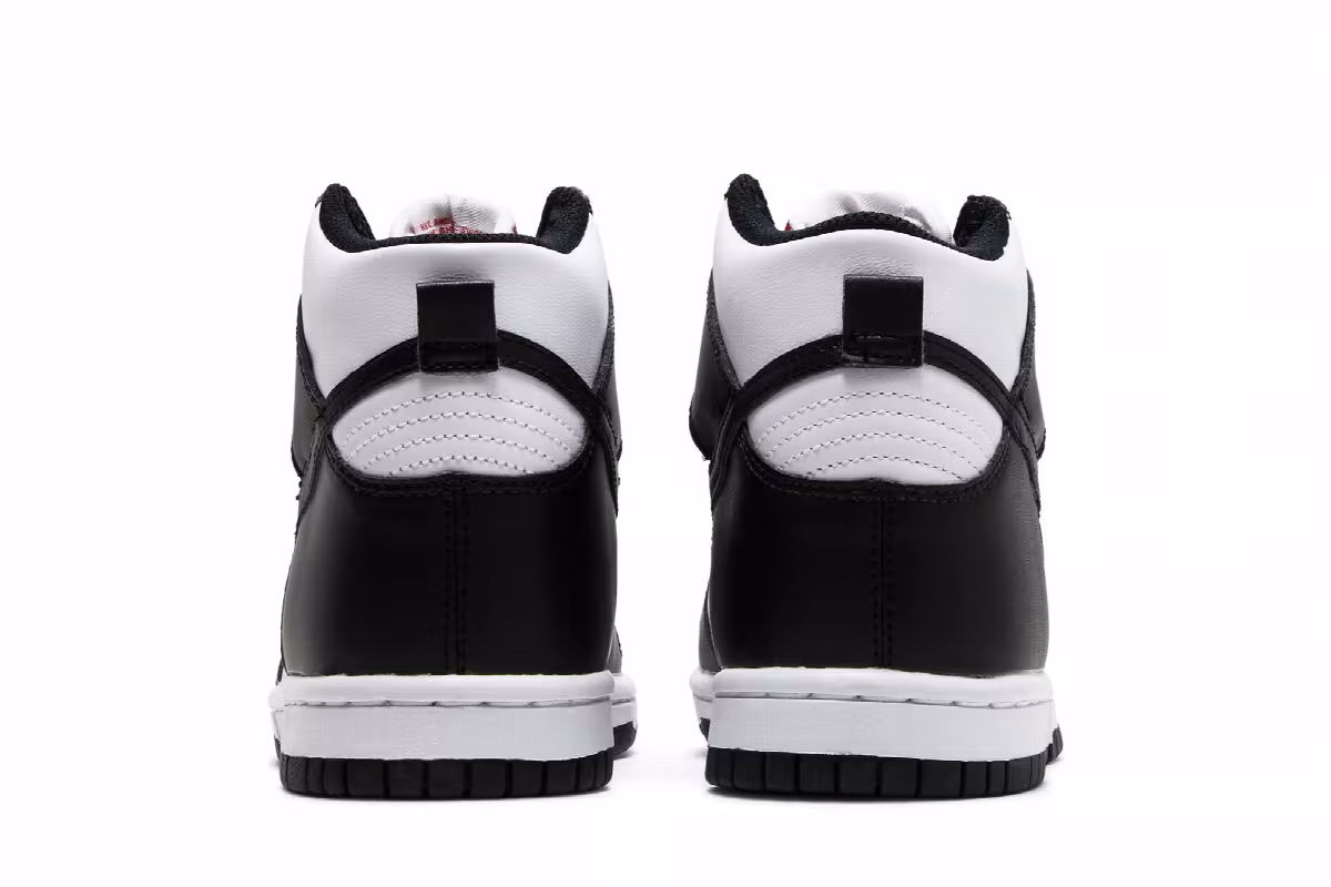 Nike Dunk High GS Black White, view 7