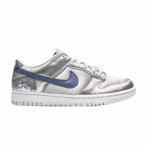 Nike Dunk Low GS 'Metallic Silver Floral'