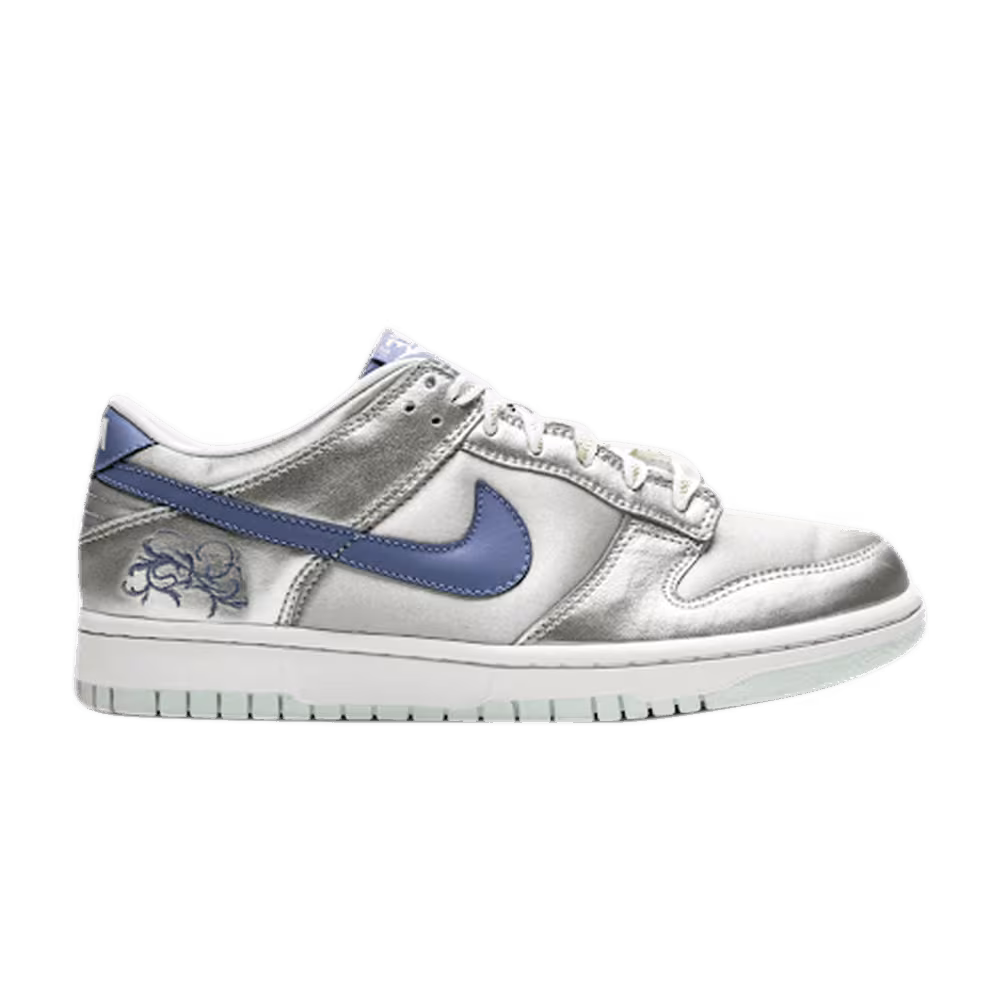 Nike Dunk Low GS Metallic Silver Floral