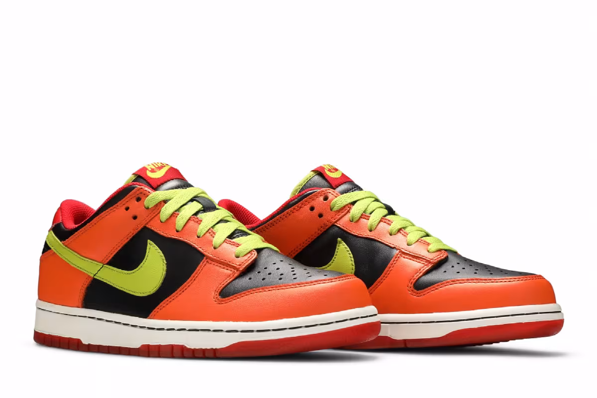 Nike Dunk Low GS Orange Blaze Cactus, view 9