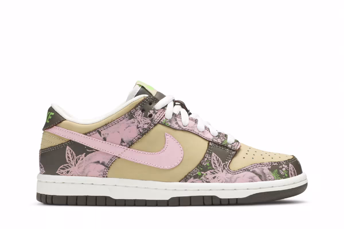 Nike Dunk Low GS Floral, view 2