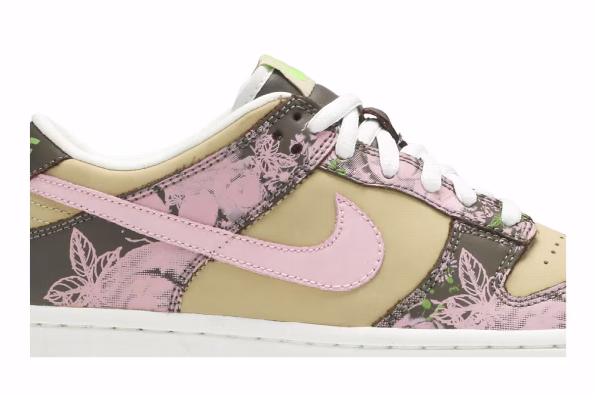 Nike Dunk Low GS Floral, view 3