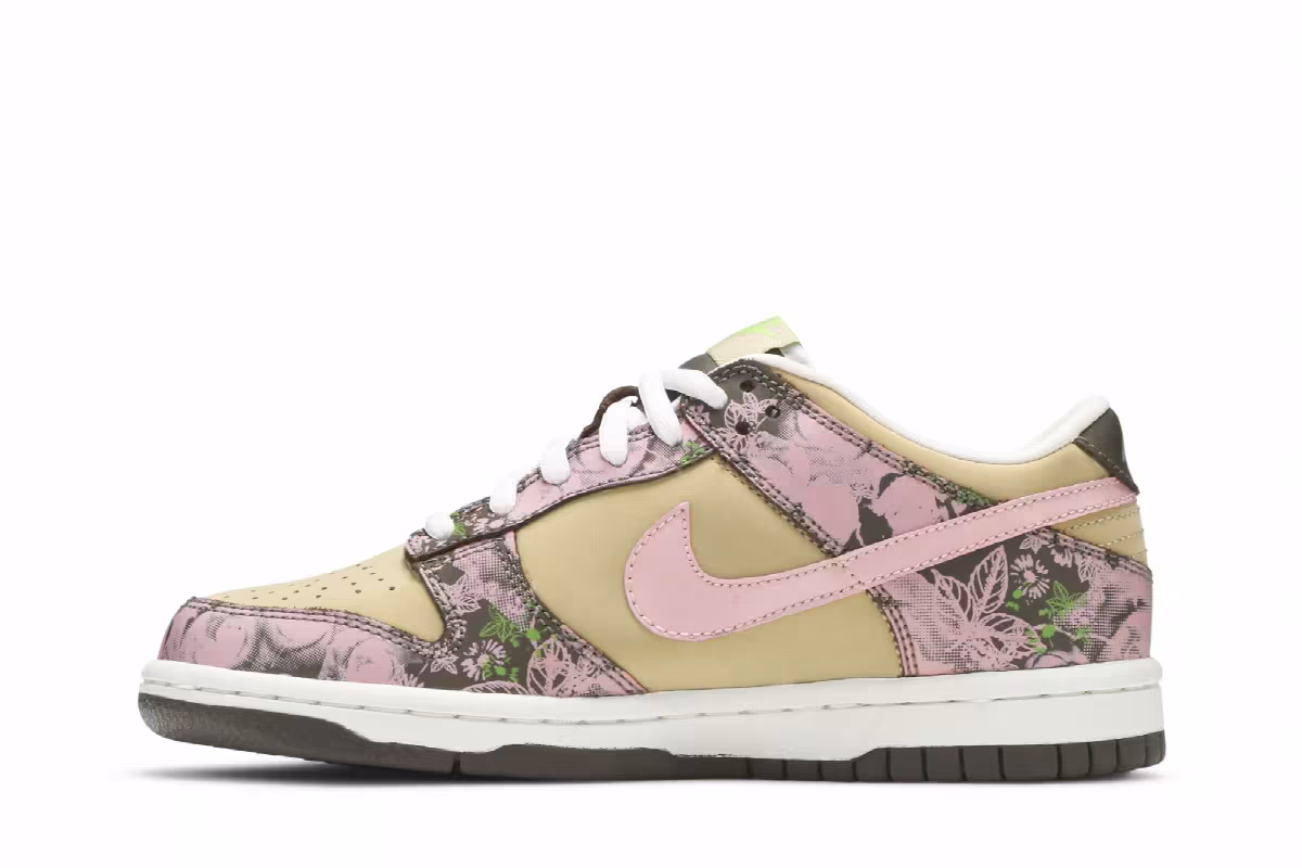 Nike Dunk Low GS Floral, view 4