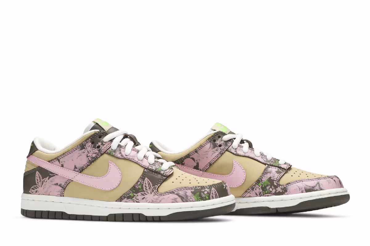 Nike Dunk Low GS Floral, view 9
