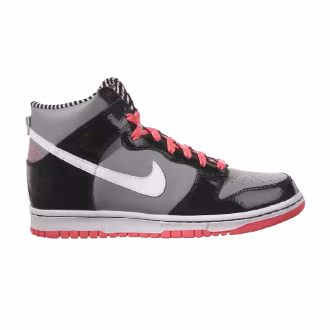 Nike Dunk High GS 'Metallic Grey Solar Red'