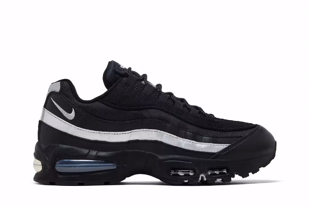 Nike Air Max 95 Big Bubble - Black Metallic Silver, view 2