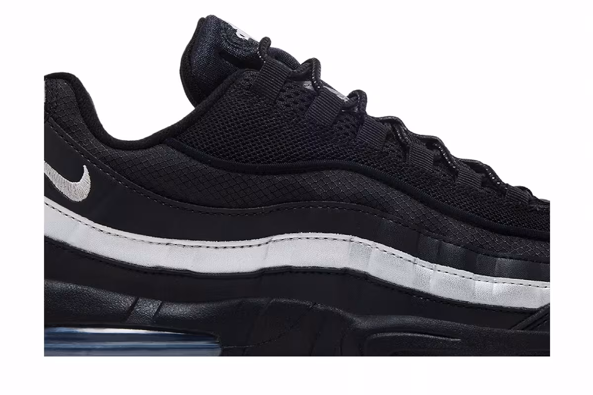 Nike Air Max 95 Big Bubble - Black Metallic Silver, view 3