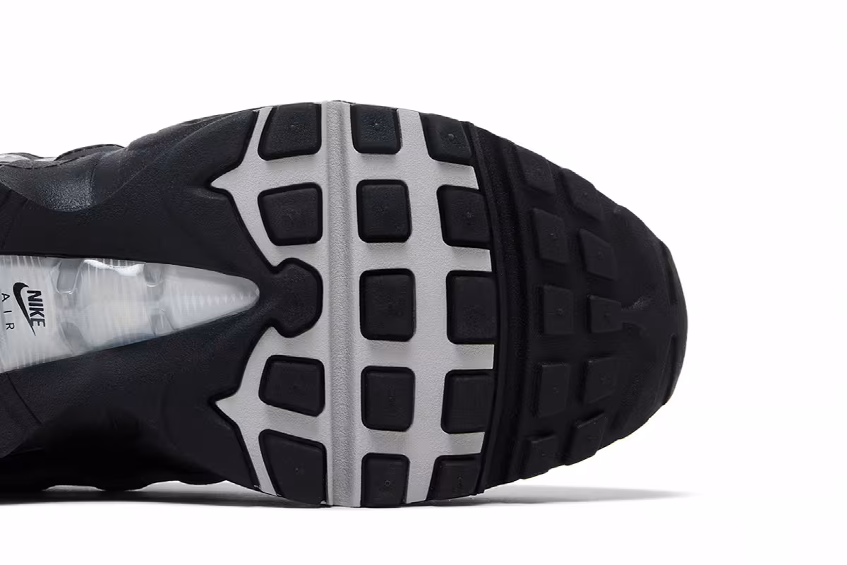 Nike Air Max 95 Big Bubble - Black Metallic Silver, view 6