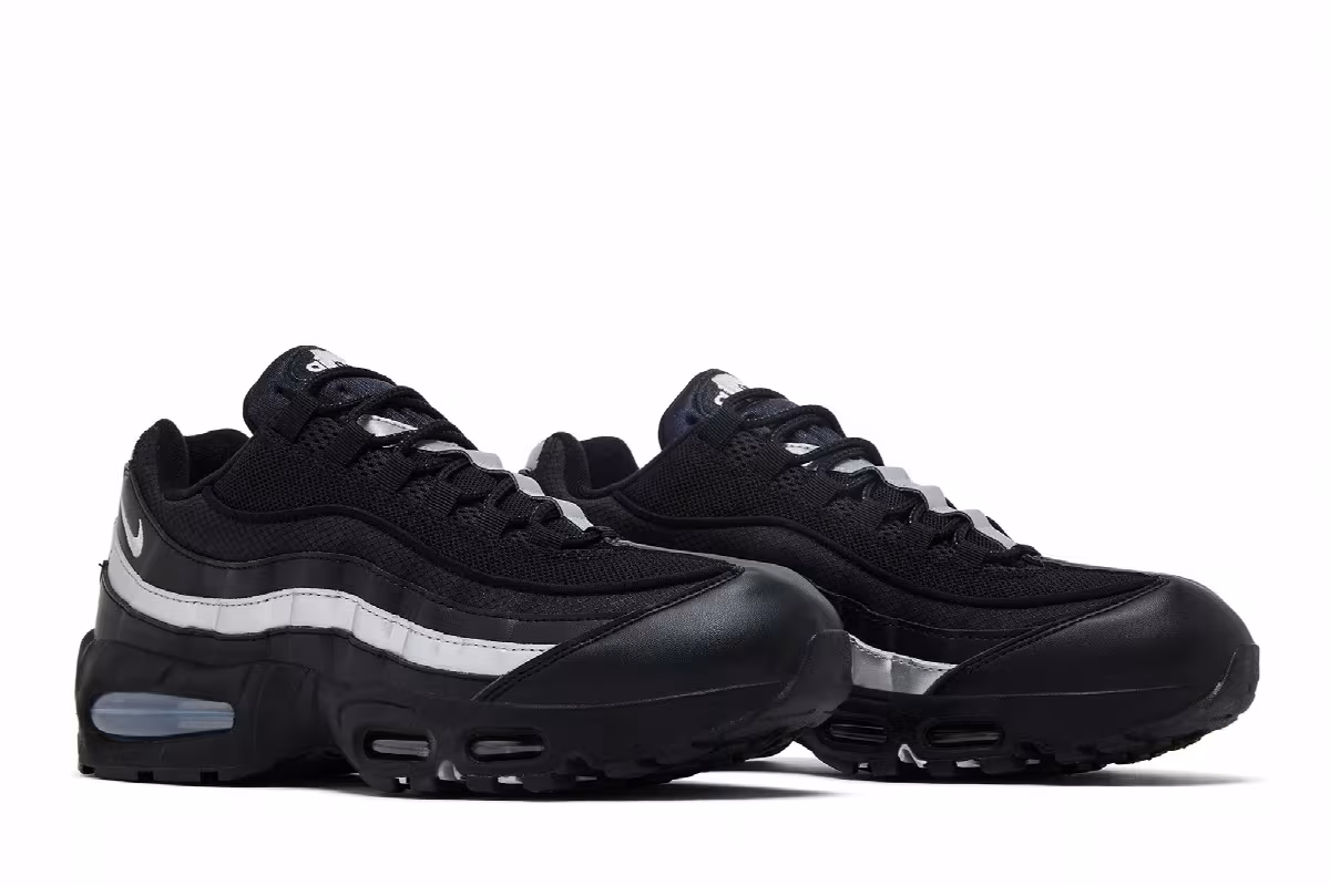 Nike Air Max 95 Big Bubble - Black Metallic Silver, view 9