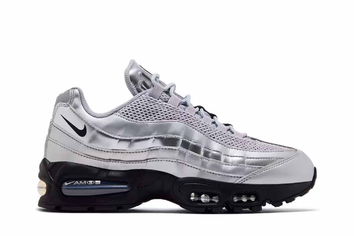 Nike Air Max 95 SE Big Bubble - Total 90 Metallic Silver, view 2
