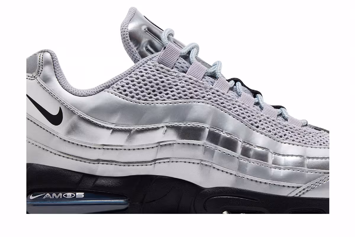 Nike Air Max 95 SE Big Bubble - Total 90 Metallic Silver, view 3