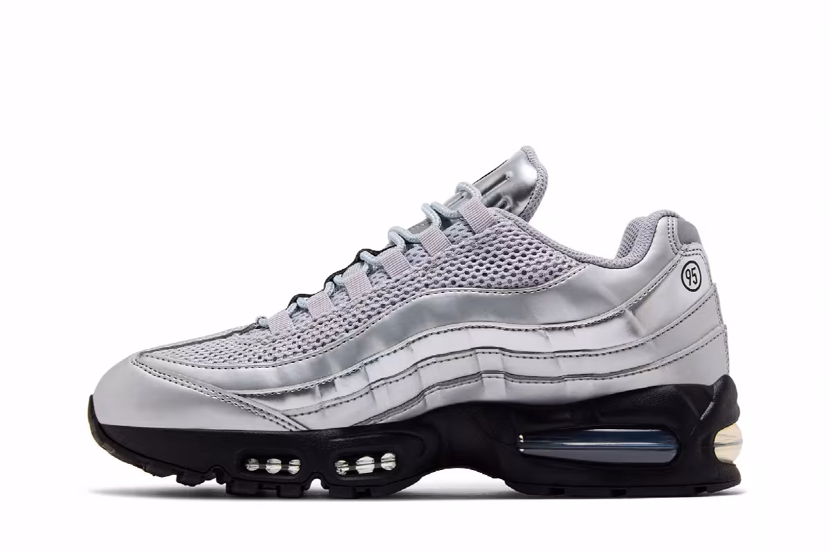 Nike Air Max 95 SE Big Bubble - Total 90 Metallic Silver, view 4
