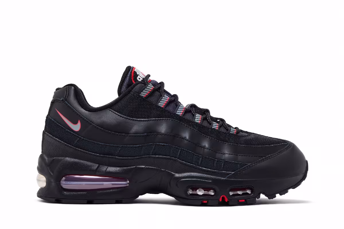 Nike Air Max 95 Big Bubble - Black University Red, view 2