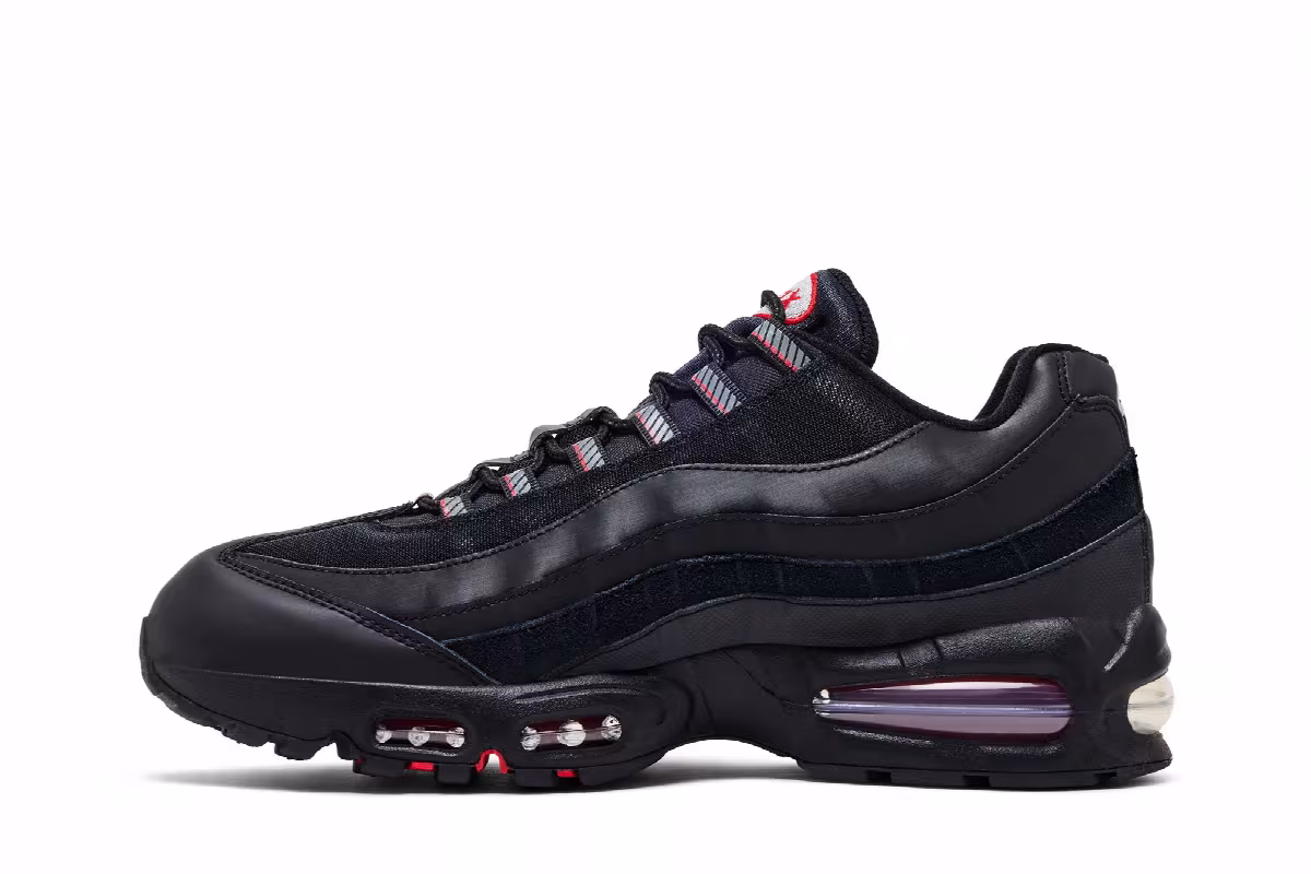 Nike Air Max 95 Big Bubble - Black University Red, view 4