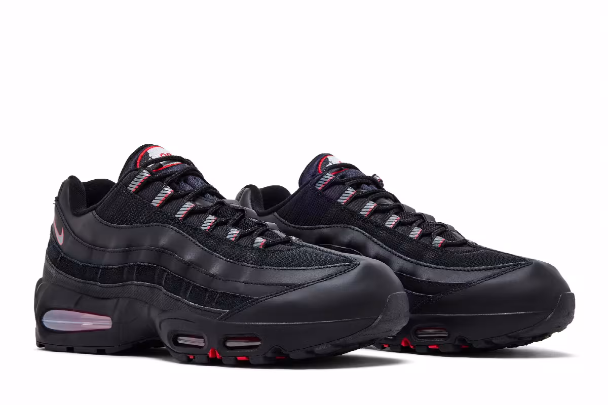 Nike Air Max 95 Big Bubble - Black University Red, view 9