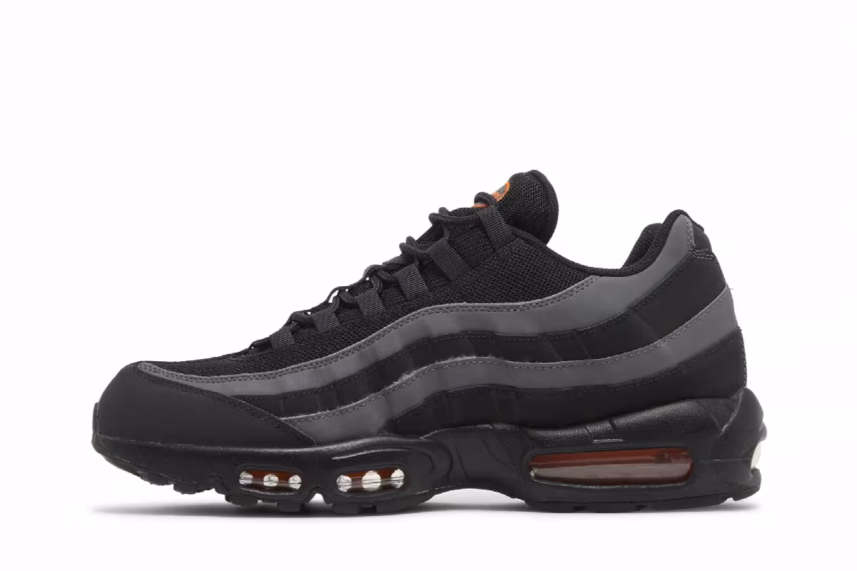 Nike Air Max 95 Black Grey Safety Orange, view 4
