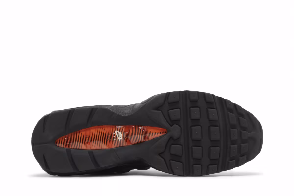 Nike Air Max 95 Black Grey Safety Orange, view 5