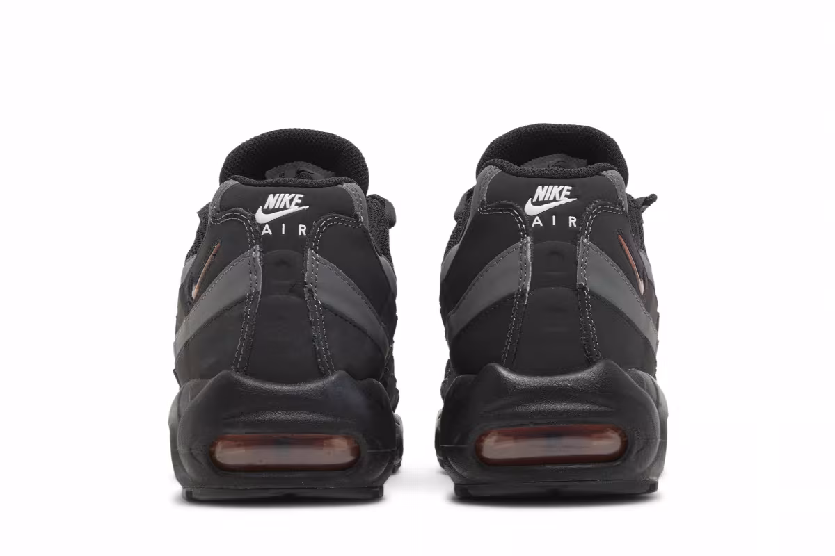Nike Air Max 95 Black Grey Safety Orange, view 7