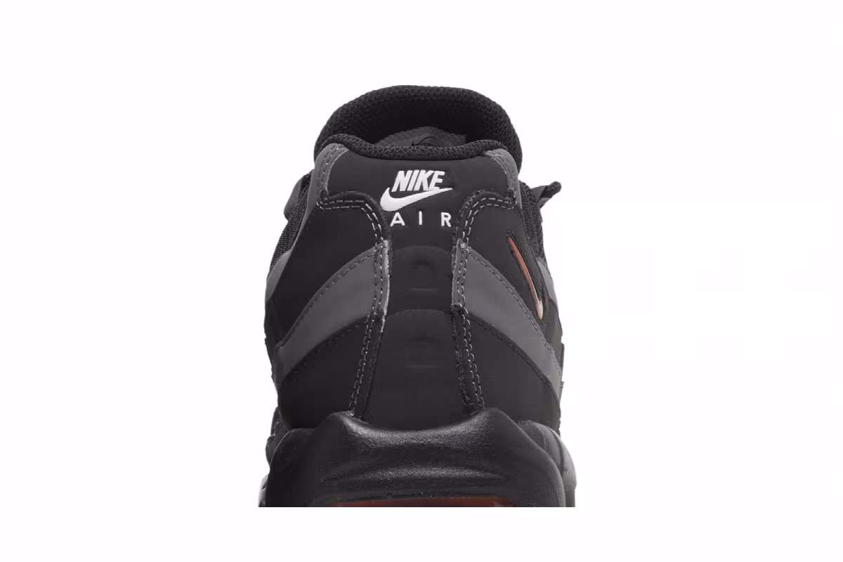 Nike Air Max 95 Black Grey Safety Orange, view 8