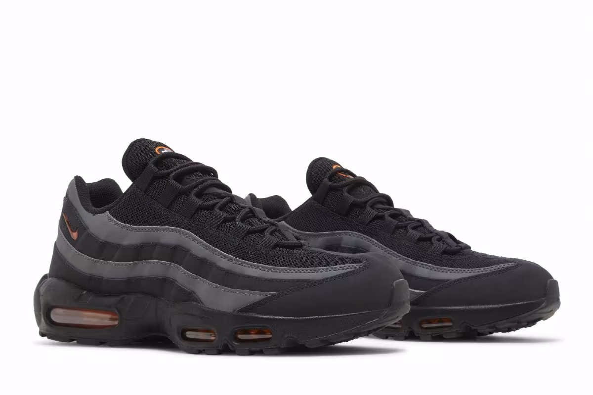 Nike Air Max 95 Black Grey Safety Orange, view 9