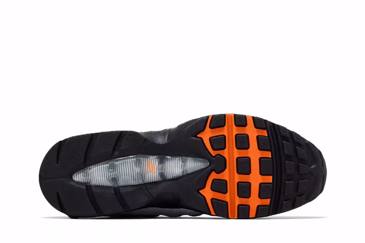 Nike Air Max 95 Big Bubble Black - Total Orange, view 5