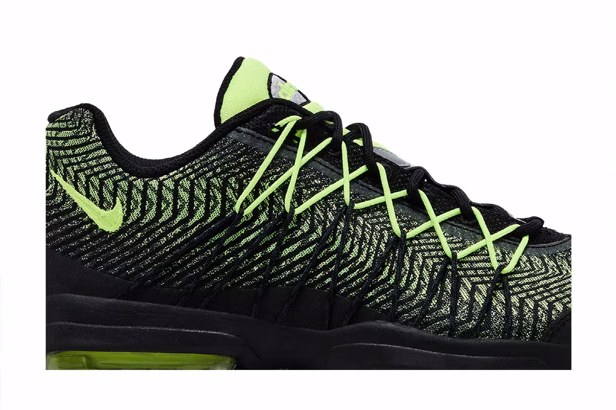 Nike Air Max 95 Ultra Jacquard Black Volt, view 3