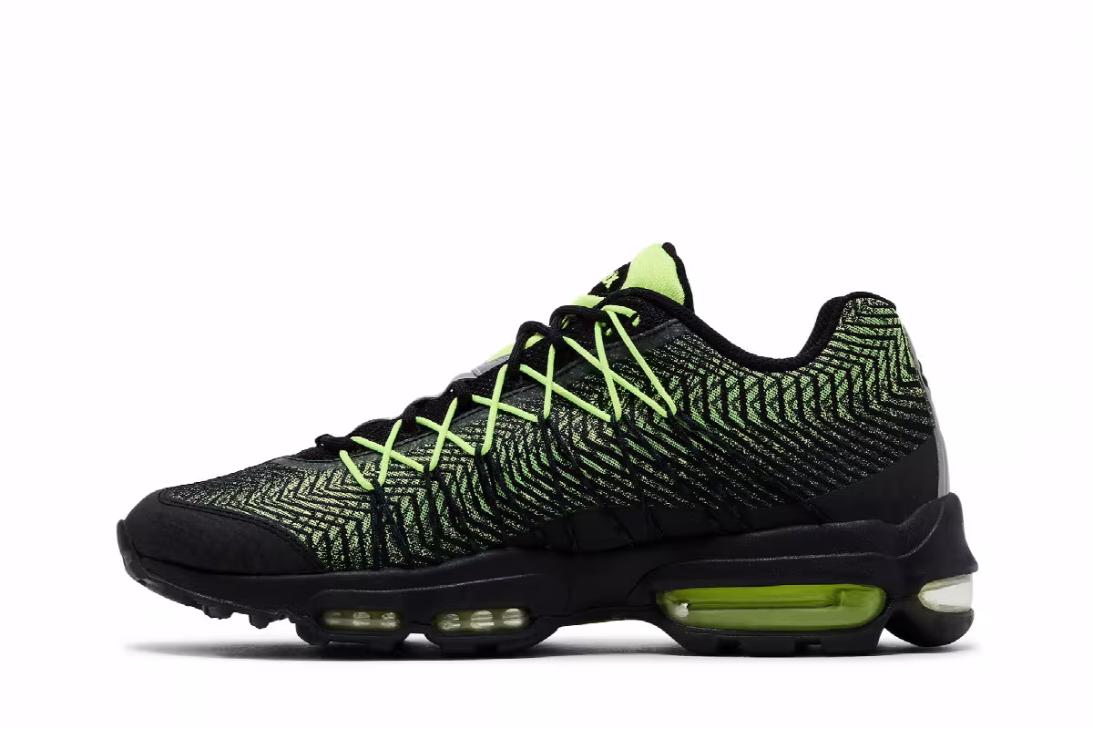 Nike Air Max 95 Ultra Jacquard Black Volt, view 4
