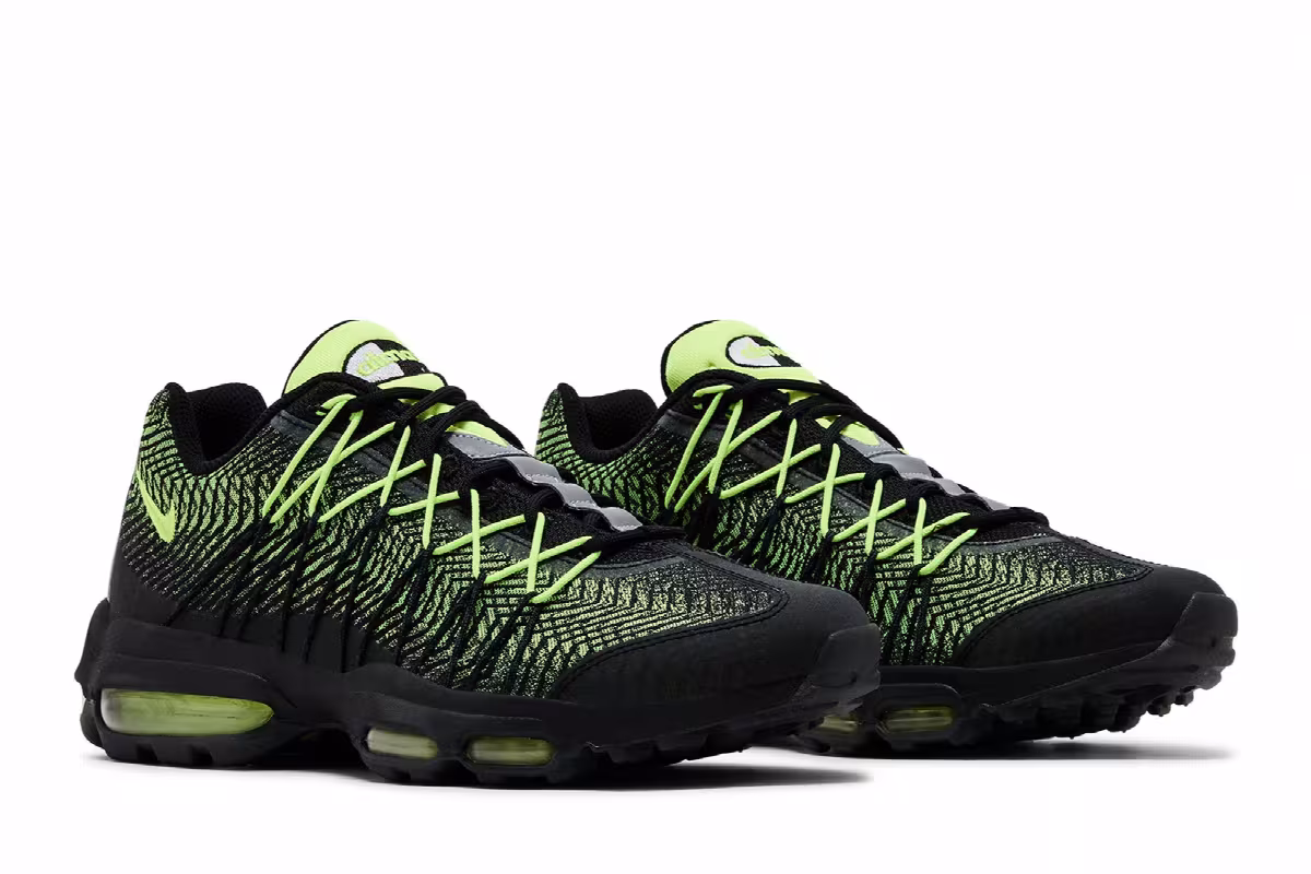 Nike Air Max 95 Ultra Jacquard Black Volt, view 9