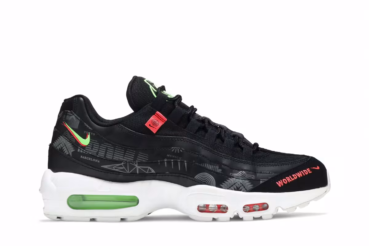 Nike Air Max 95 Worldwide - Black, view 2