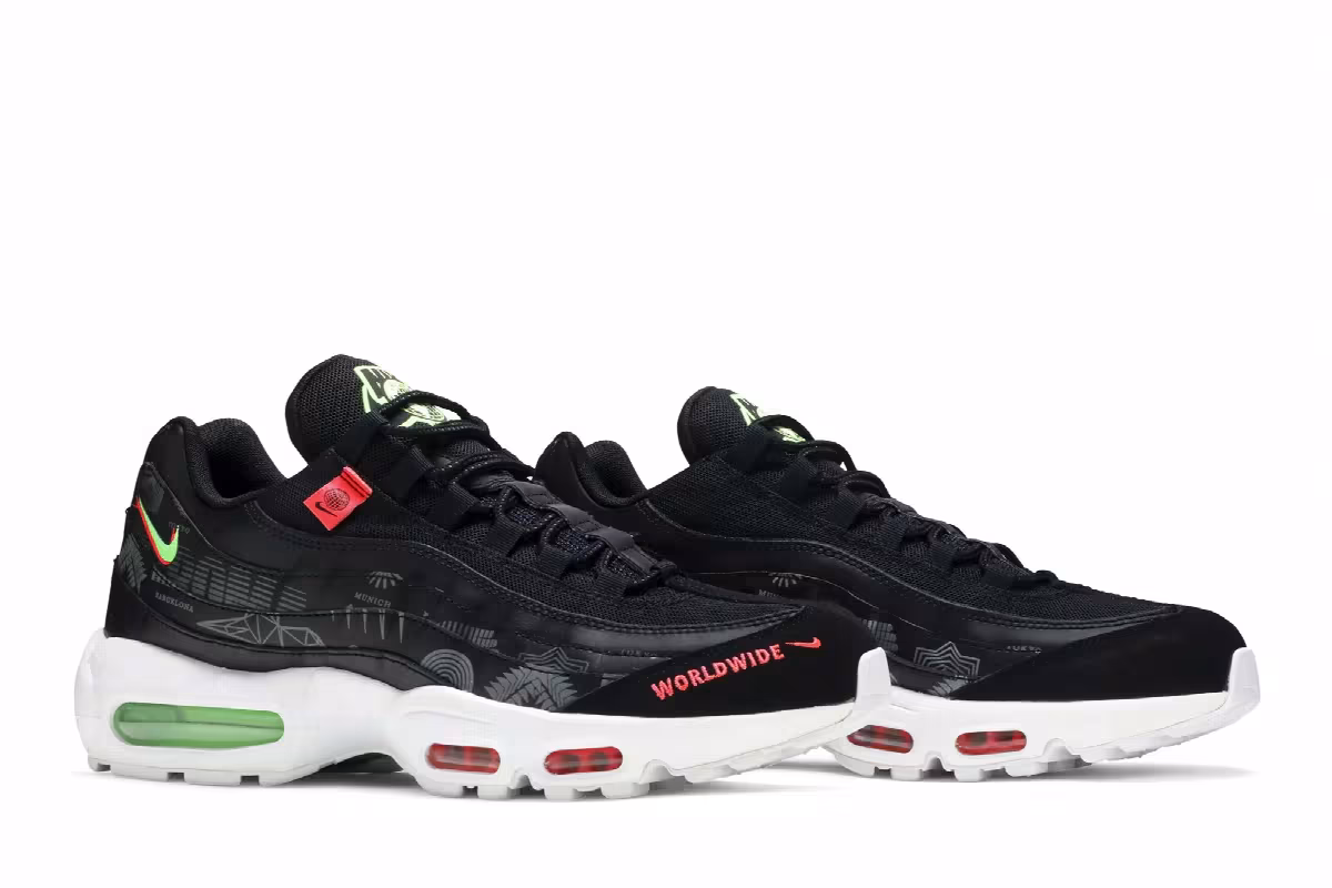 Nike Air Max 95 Worldwide - Black, view 9