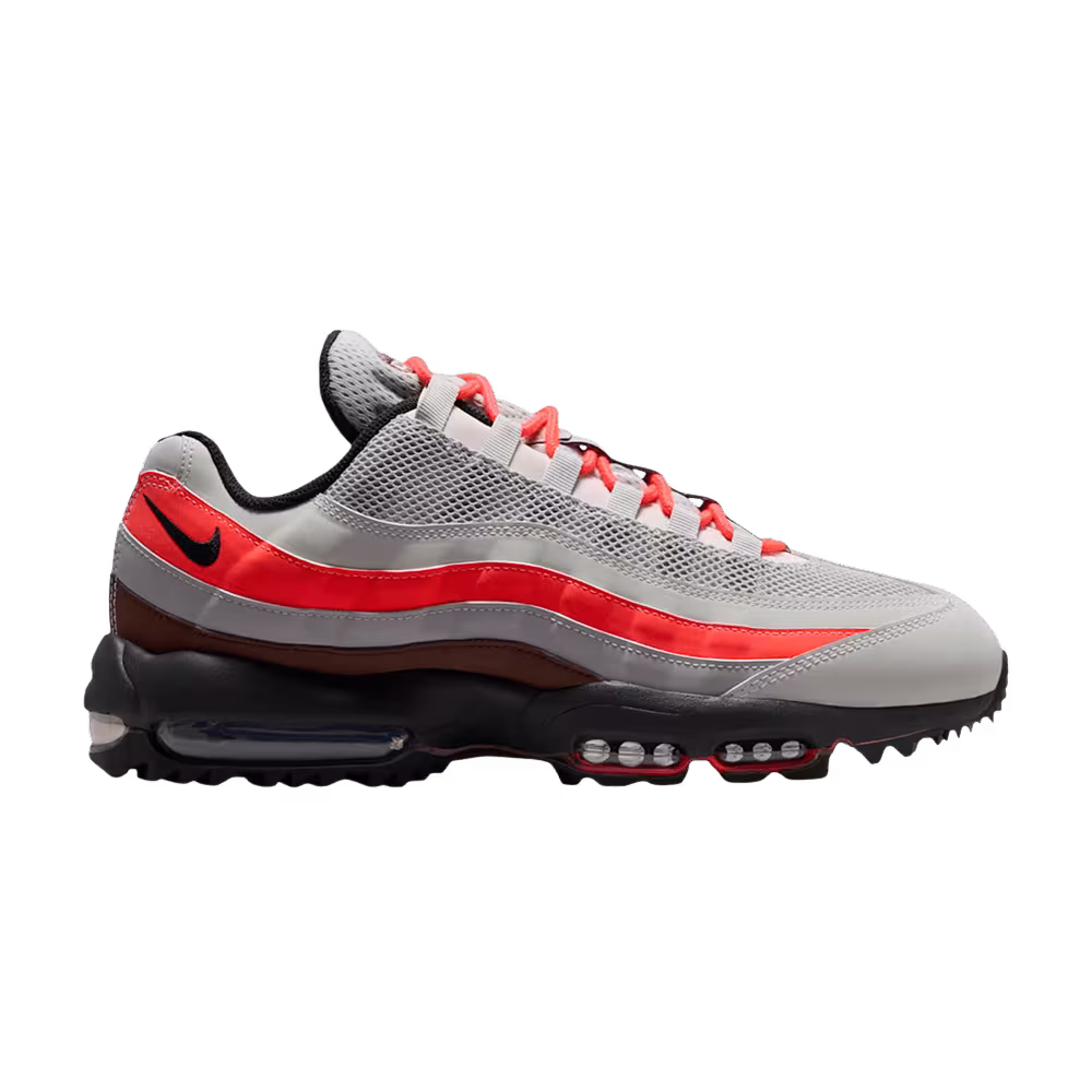 Nike Air Max 95 Golf Light Silver Smoke Grey Bright Crimson